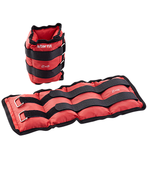 Утяжелители WT-401 2 кг, красный