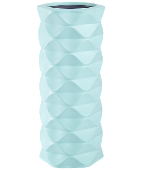 Ролик массажный FA-507 средняя жесткость, 32,5x12,5 cм, мятный/серый