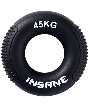 Эспандер кистевой IN22-HG200, силикагель, 45 кг, черный