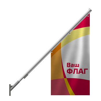 Фасадный флагшток Nordwerk Стандарт 2 м два флага Фасадный флагшток Nordwerk Стандарт 2 м два флага